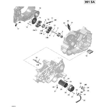For Can-Am Oil Pressure Switch 420256915 Compatible With Can-Am 450 570 650 850 1000 Max 2011-2018 Maverick X3 Commander 1000 2011-2019 Turbo Oil Pressure Switch