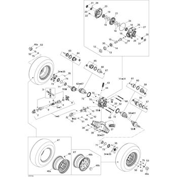 703500825 Can-Am Rear Propeller Shaft Kit - Adept Powersports