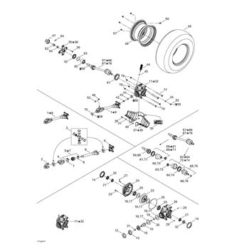 703500826 Can-Am Rear Propeller Shaft Kit - Adept Powersports