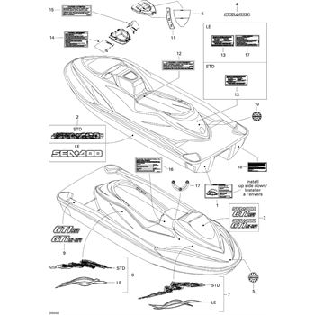 Replacement OEM Parts for 2004 Sea Doo GTI LE RFI