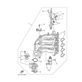 Yamaha 6C5-13105-03-00 - Control Valve Assy - Adept Powersports