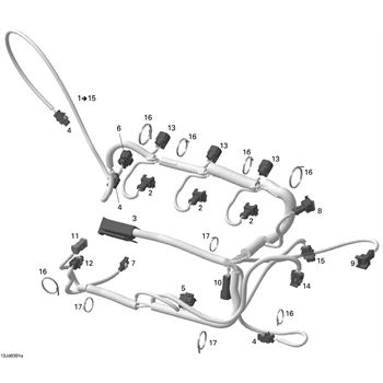 420664056 Sea-Doo Wiring Harness Assembly - Adept Powersports