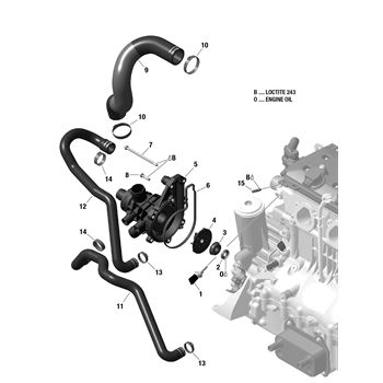 Sea-Doo 420922688 - Water Pump Housing Assembly - Adept