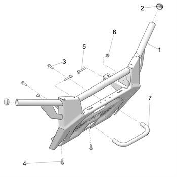 1025786-458 Polaris Weld - Bumper,front,m.blk - Adept Powersports