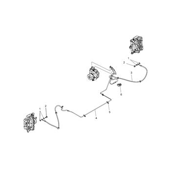 1912867 Polaris Hose - Brake, Caliper, Lf - Adept Powersports