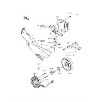 Generator replacement parts for 2017 Kawasaki Ninja ZX-10R