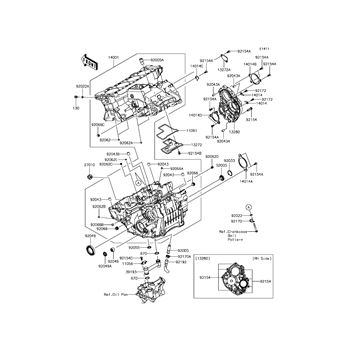 umkm様 Kawasaki Motorcycle 1972 OEM Parts Diagram for FUEL TANK/OIL