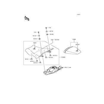Seat replacement parts for 2017 Kawasaki Ninja ZX-10R KRT