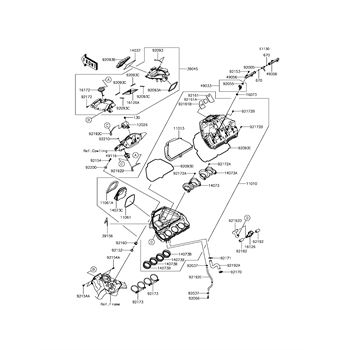 rie0827ページ Kawasaki Motorcycle 2016 OEM Parts Diagram for FRAME
