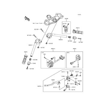 Frame replacement parts for 2017 Kawasaki Ninja ZX-10RR