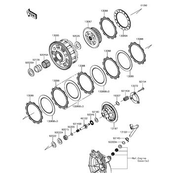 Swingarm replacement parts for 2017 Kawasaki Ninja ZX -6R ABS