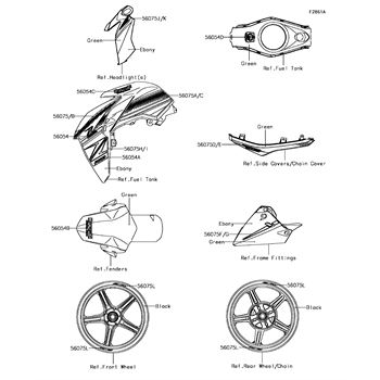 560601726: PATTERN,SHROUD,LH Kawasaki - buy the 56060-1726