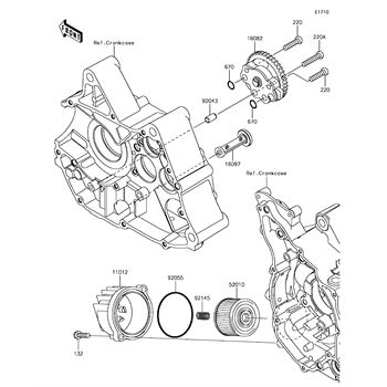 ぽんページ Oil Pump / Oil Filter replacement parts for 2018 Kawasaki