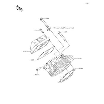 Kouページ Kawasaki Motorcycle 1975 OEM Parts Diagram for FRONT FORK
