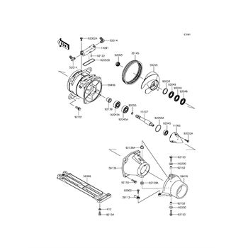Kawasaki 59496-0001 - Vane-Guide - Adept Powersports