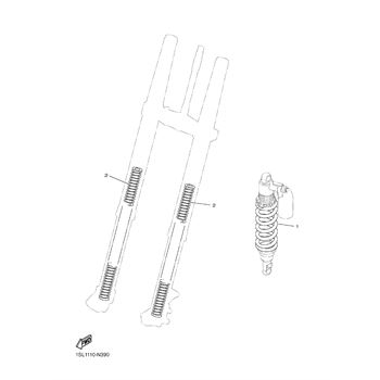 Yamaha B11-22212-40-00 - Spring (K=60 Yellow) - Adept Powersports