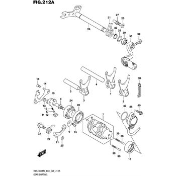 SUZUKI スズキ純正部品 フオ-ク,ギヤシフトNO.3 25231-28H00 25211